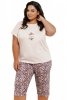 Taro Piżama damska Chrissy 3362 01 morelowa